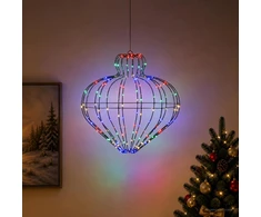 Kalėdų finialo šviesa 192 LED Įvairių spalvų