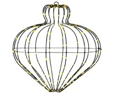 Kalėdų finialo šviesa 192 LED Šilta balta Skersmuo 40 x 40 cm