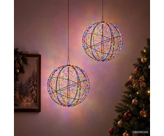 Kalėdų finialo šviesa 2 vnt. 1000 LED Įvairių spalvų