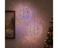 Kalėdų finialo šviesa 2 vnt. 1500 LED Įvairių spalvų