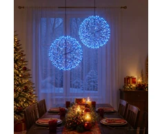 Kalėdų finialo šviesa 2 vnt. 1500 LED Mėlyna Ø 50 x 52 cm