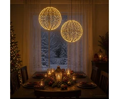 Kalėdų finialo šviesa 2 vnt. 1500 LED Šilta balta Ø 50 x 52 cm
