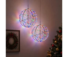 Kalėdų finialo šviesa 2 vnt. 1900 LED Įvairių spalvų