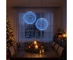 Kalėdų finialo šviesa 2 vnt. 1900 LED Mėlyna Ø 60 x 63 cm