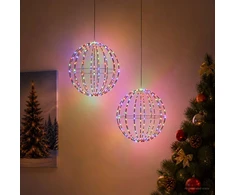 Kalėdų finialo šviesa 2 vnt. 192 LED Įvairių spalvų