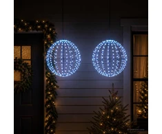 Kalėdų finialo šviesa 2 vnt. 192 LED Mėlyna Skersmuo 30 x 32 cm