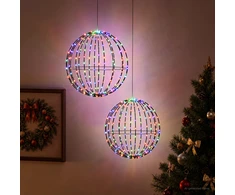 Kalėdų finialo šviesa 2 vnt. 240 LED RGB Skersmuo 40 x 42 cm
