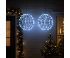 Kalėdų finialo šviesa 2 vnt. 320 LED Mėlyna Skersmuo 50 x 52 cm