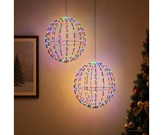 Kalėdų finialo šviesa 2 vnt. 320 LED RGB Skersmuo 50 x 52 cm