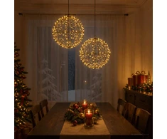 Kalėdų finialo šviesa 2 vnt. 400 LED Šilta balta