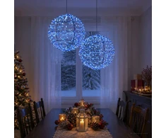 Kalėdų finialo šviesa 2 vnt. 600 LED Mėlyna Ø 30 x 32 cm