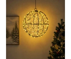 Kalėdų finialo šviesa 200 LED Šilta balta Ø 20 x 22 cm