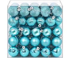 Kalėdų kamuoliukų rinkinys 100 vnt. Turkio 4 cm Polystirenas