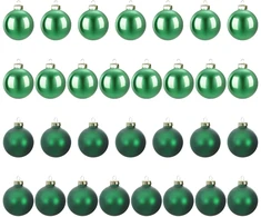 Kalėdų kamuoliukų rinkinys 30 vnt. Žalia 6 cm Polystirenas