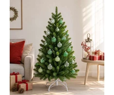Kalėdų kamuoliukų rinkinys 30 vnt. Žalia Ø 6 cm PET