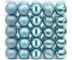 Kalėdų kamuoliukų rinkinys 50 vnt. Turkio 8 cm Polystirenas