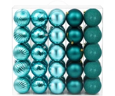 Kalėdų kamuoliukų rinkinys 50 vnt. Žalia 8 cm Polystirenas
