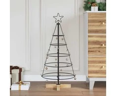 Kalėdų Kūgio Medis s stovu Juoda 90 cm Plienas