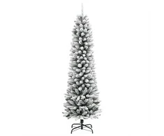 Dirbtinė Kalėdų eglutė Balta 180 cm PVC ir Metalas ir Plastikas