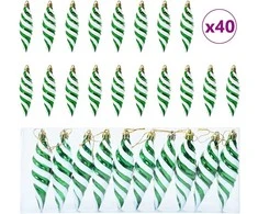Kalėdinis spiralinis kamuolys 40 pcs Žalia Plastmasė