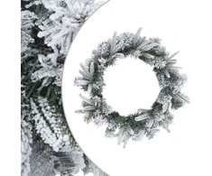 Kalėdų Vainikas Balta Skersmuo 30 cm PVC ir PE