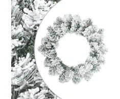Kalėdų Vainikas Balta Ø 50 cm PVC