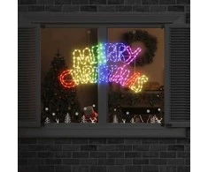 Kalėdų ženklas su 240 LED Įvairiaspalvis 99,5 x 54 cm PVC