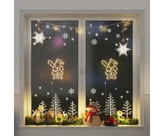 Kalėdų žibintai Kalėdų Senelio Siluetas 2 vnt 35 LED
