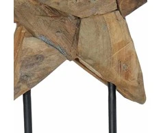 Kalėdų žvaigždė LED Ruda 31 x 15 x 46 cm Kieto teka medžio