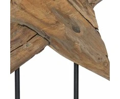 Kalėdų žvaigždė LED Ruda 43,5 x 13,5 x 59 cm Kieto teka medžio