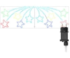 Kalėdų Žvaigždė su 432 LED Įvairiaspalvis 182 x 58 cm PVC