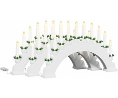 Kalėdų žvakių arkos su 10 LED žvakių 3 vnt. LED Šilta balta