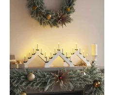 Kalėdų žvakių tiltas 3 vnt. 7 LED Šilta balta 39.5 x 5 x 29 cm