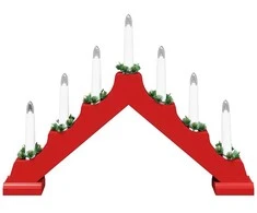 Kalėdų žvakių tiltas 3 vnt. 7 LED Šilta balta 39.5 x 5 x 29 cm