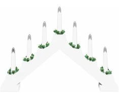 Kalėdų žvakių tiltas 7 LED Šilta balta 39.5 x 5 x 29 cm