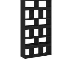 Knygų spinta 2 pcs Juodas ąžuolas 100 x 33 x 93.75 cm
