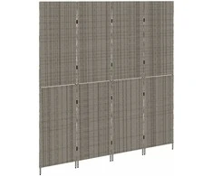 Kambario pertvara Pilka 195 x 180 cm poliratanas
