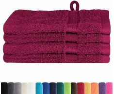 Svečių Rankšluostis SOLUND 4 pcs Vyšninė 15 x 21 cm 550 gsm