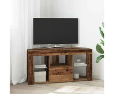 TV staliukas Kampinė LED televizoriaus spinta 100 x 40 x 50 cm Senas medis