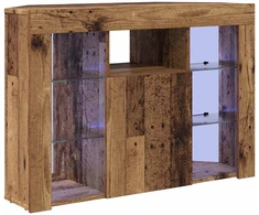 TV staliukas Kampinė LED televizoriaus spinta 100x40x68cm Senas medis