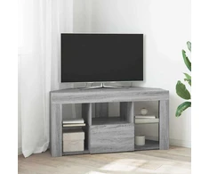 TV staliukas Kampinė LED televizoriaus spinta 100 x 40 x 50 cm Pilkas Sonoma