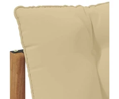 Lauko kampinė sofa Kietos akacijos mediena Natūrali