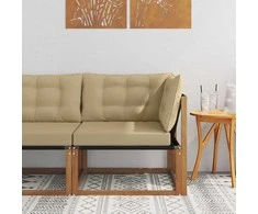 Lauko kampinė sofa Kietasis akacijos medis ir Textilene