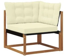 Lauko kampinė sofa Kietasis akacijos medis ir Textilene