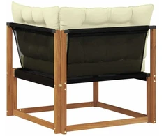 Lauko kampinė sofa Kietos akacijos mediena Natūrali