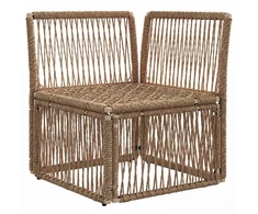 Kampinė sofa Smėlio poliratanas