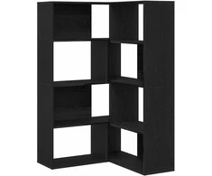 Spinta 2 pcs Juodas ąžuolas 85 x 85 x 140 cm Apdirbta mediena