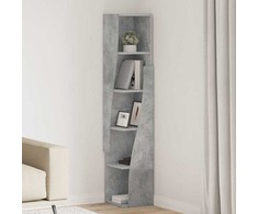 Kampinė spintelė Betono pilka 27,5x27x140cm Apdirbta mediena