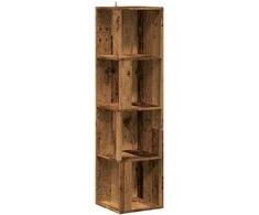 kampinė spintelė Old Wood 33x33x132 cm Engineered Wood