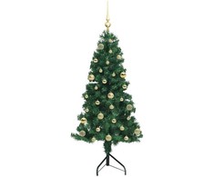 Kampinis dirbtinis Kalėdų medis Žalia 150 cm PVC ir metalas